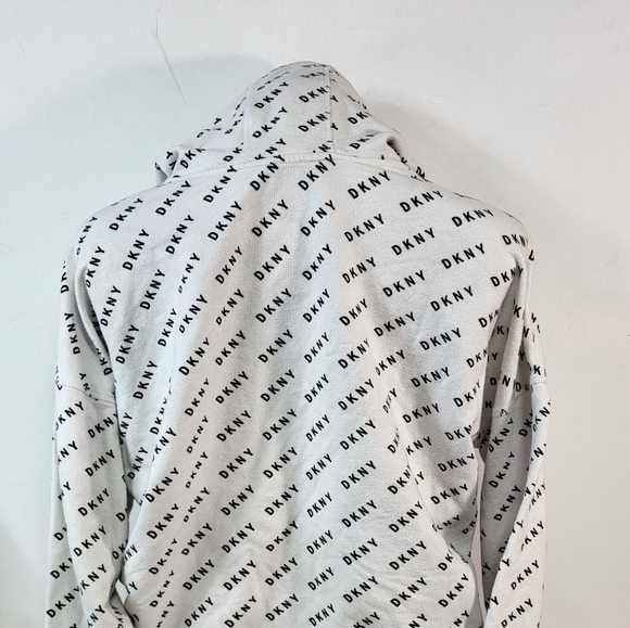 DKNY Sport White Cropped Hoody - Picture 6 of 8